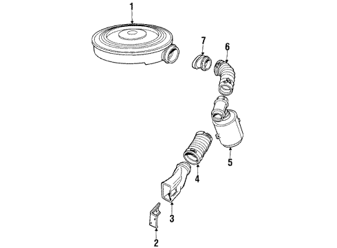 1984 Buick Century Filter,Air Diagram for 25041208