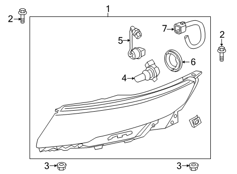 2015 Chevy Volt Bulbs Diagram 2 - Thumbnail