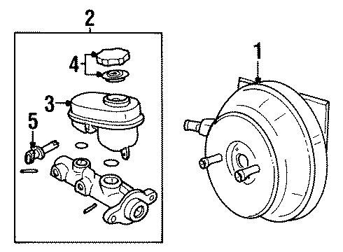 1997 Oldsmobile Cutlass Hydraulic System Diagram 1 - Thumbnail