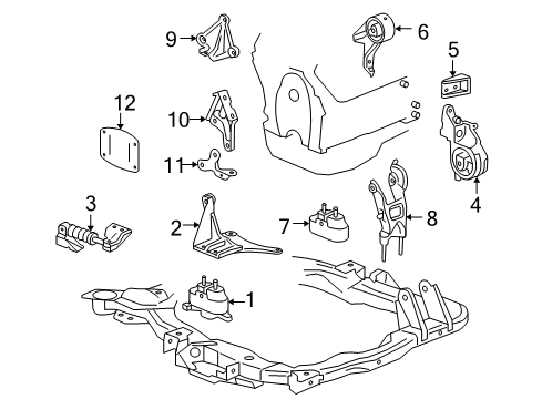 2005 Pontiac G6 Engine Mounting Diagram