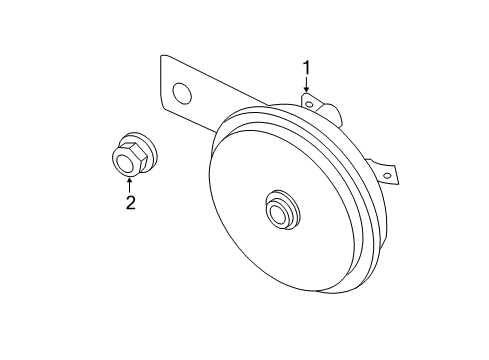 2018 Chevy City Express Nut,Airbag Front End Discriminating Sensor Bracket Diagram for 19316153