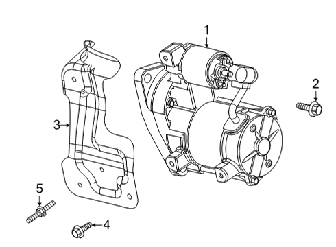 2024 GMC Sierra 2500 HD Starter Diagram 1 - Thumbnail