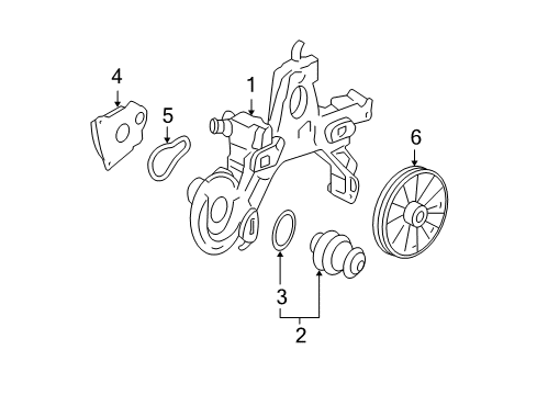 2006 Buick Lucerne Manifold Assembly, Engine Coolant Diagram for 12600026