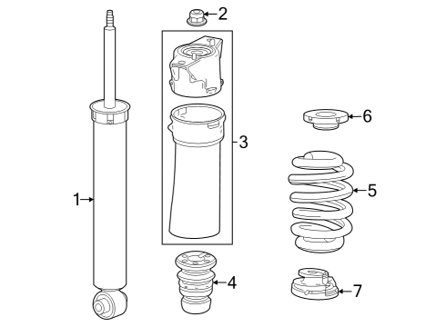 2024 Cadillac LYRIQ Shocks & Components - Rear Diagram