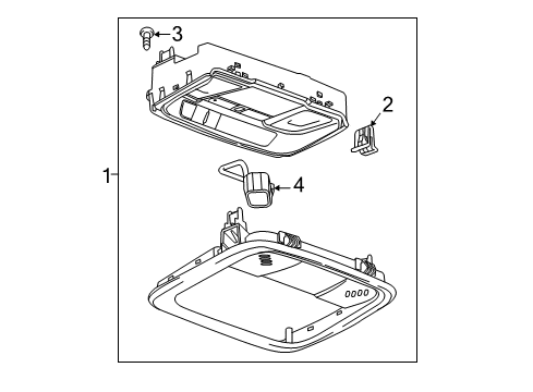 2018 Chevy Volt Overhead Console Diagram