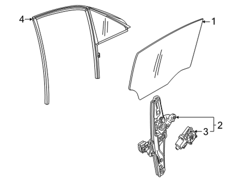 2020 Cadillac CT4 Rear Door Diagram 1 - Thumbnail