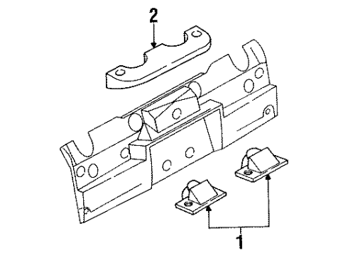 1995 Saturn SL1 License Lamps Diagram