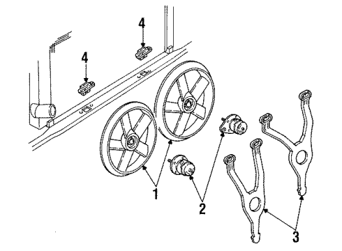 1994 Cadillac Seville Cooling System, Radiator, Water Pump, Cooling Fan Diagram