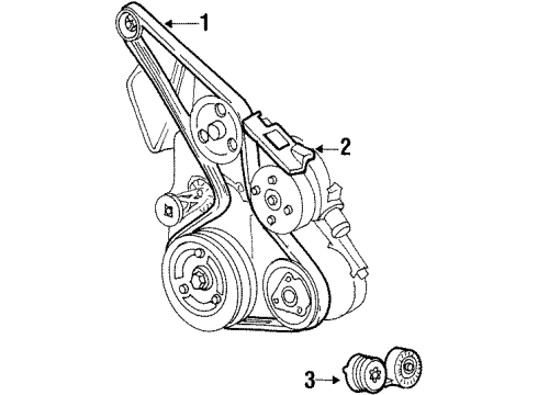 1999 Chevy Monte Carlo Belts & Pulleys, Cooling Diagram 2 - Thumbnail