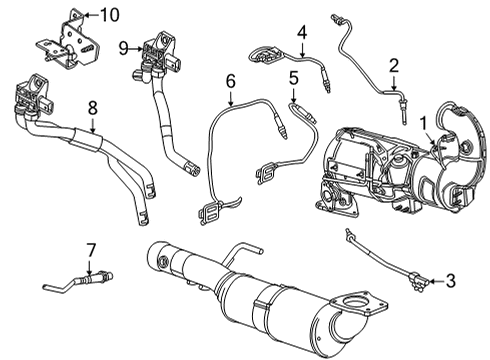 2023 GMC Yukon XL Diesel Aftertreatment System Diagram 2 - Thumbnail