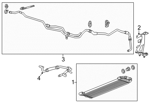 2019 Cadillac ATS Trans Oil Cooler Diagram