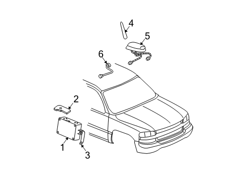 2005 Chevy Avalanche 1500 Navigation System Diagram