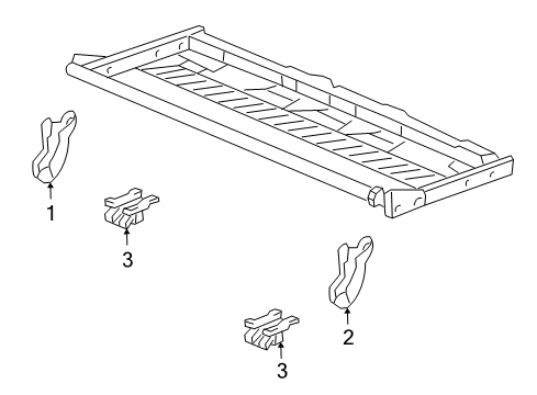 2000 GMC Yukon XL 1500 Tracks & Components Diagram 3 - Thumbnail