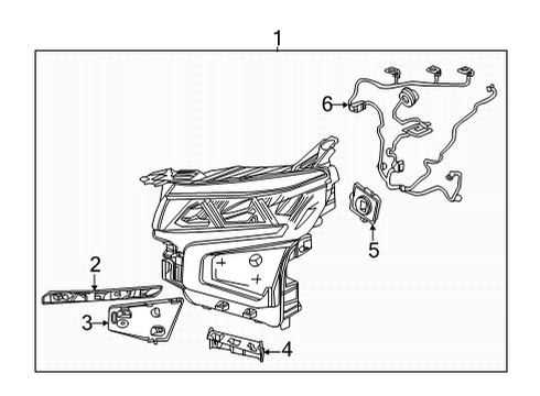 2022 Chevy Suburban Headlamps, Electrical Diagram