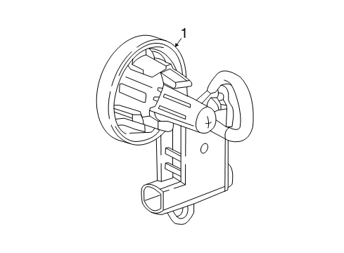 2023 Chevy Traverse Anti-Theft Components Diagram