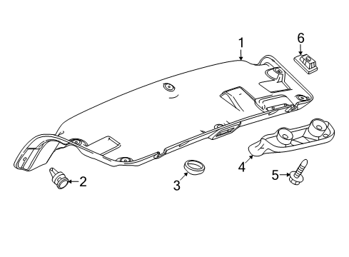 2018 Chevy Cruze Interior Trim - Trunk Lid Diagram