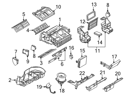 2005 Pontiac Montana Heater Asm Diagram for 15925712