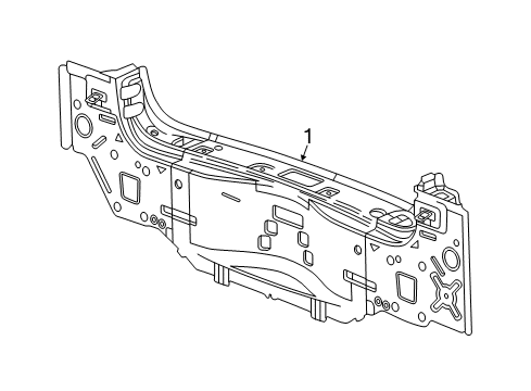 2018 Buick Regal TourX Rear Body Diagram