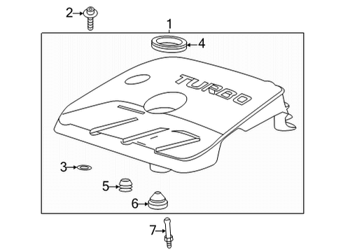 2021 Chevy Trailblazer Engine Appearance Cover Diagram 2 - Thumbnail