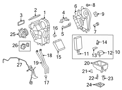 2023 GMC Acadia Auxiliary Heater & A/C Diagram