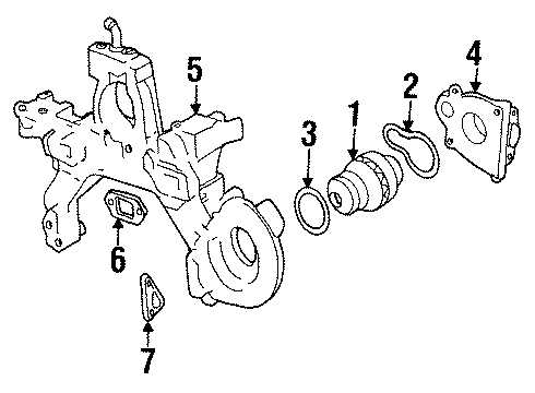 2002 Oldsmobile Aurora Cooling System, Radiator, Water Pump, Cooling Fan Diagram