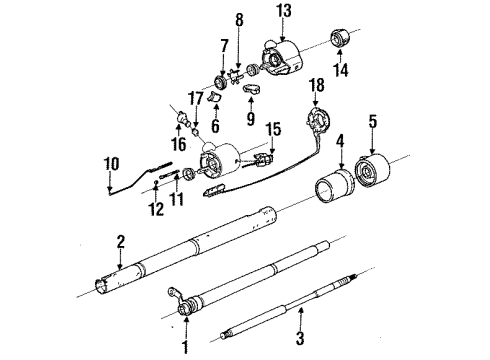 1985 Oldsmobile Toronado Bowl,Trans Control Lever Diagram for 7831334