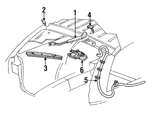 1994 Chevy Caprice Rear Wipers Diagram