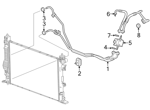 2024 Chevy Trax Trans Oil Cooler Diagram