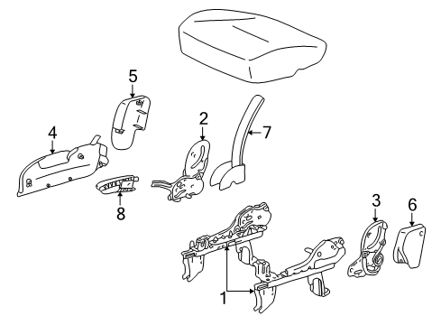 2007 Saturn Vue Tracks & Components Diagram