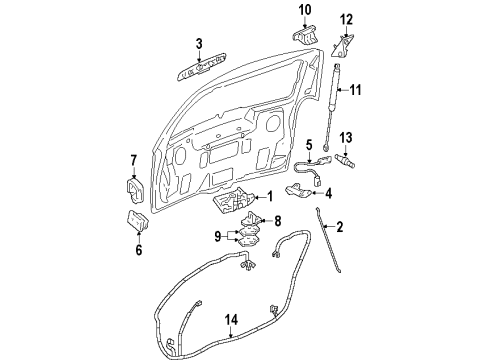 2004 Oldsmobile Silhouette Lift Gate Diagram