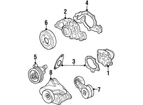 1995 Oldsmobile Achieva Belts & Pulleys, Maintenance Diagram 2 - Thumbnail