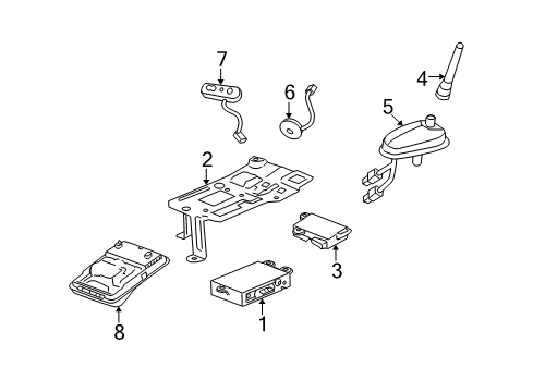 2009 Saturn Vue Communication System Components Diagram