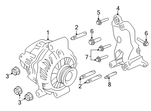 2008 Pontiac G8 Bolt, For Gmna, Use 11589336 Diagram for 11588901