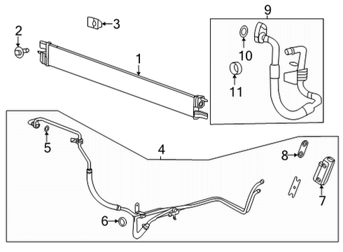 2024 GMC Sierra 2500 HD Trans Oil Cooler Diagram 2 - Thumbnail