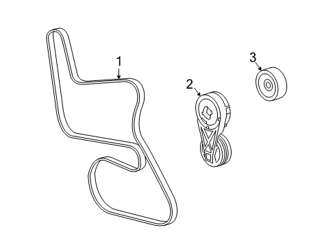 2007 Chevy Uplander Belts & Pulleys Diagram