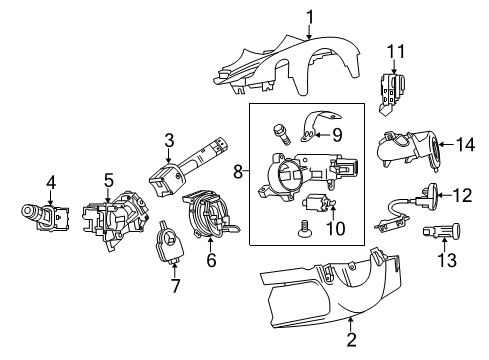 2016 Chevy Trax Switch Assembly, Radio Control *Black Diagram for 94780541