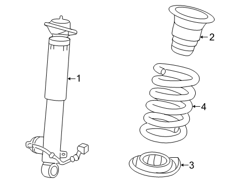 2010 Cadillac SRX Shocks & Components - Rear Diagram