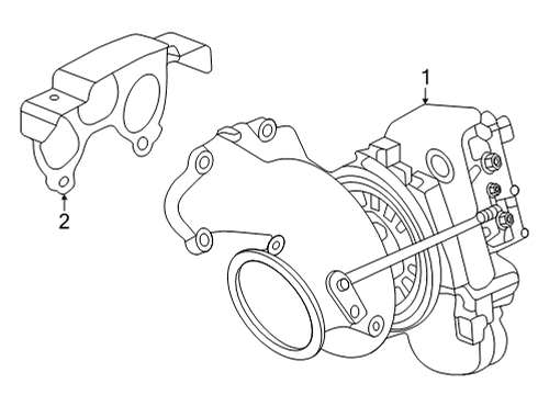 2023 Cadillac CT4 Exhaust Manifold Diagram