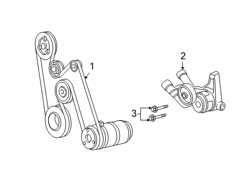 2005 Buick Park Avenue Belts & Pulleys, Maintenance Diagram 2 - Thumbnail