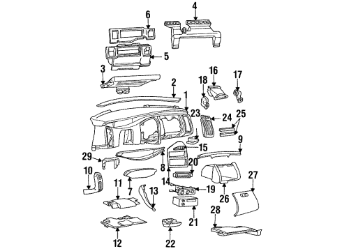 1995 Buick Skylark Speaker Assembly, Radio Rear Diagram for 16142352