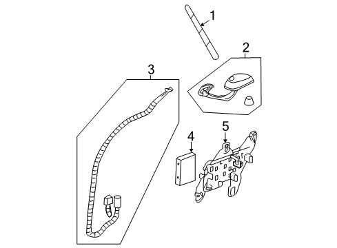 2011 GMC Acadia Receiver Assembly, Digital Radio Diagram for 20938348