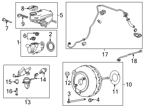 2018 Cadillac XTS Dash Panel Components Diagram 1 - Thumbnail