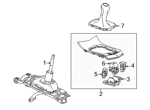 2018 Cadillac ATS Gear Shift Control Diagram 2 - Thumbnail