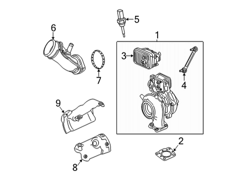 2023 GMC Sierra 2500 HD Turbocharger Diagram 3 - Thumbnail