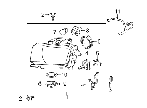 2011 Chevy Camaro Headlamps, Electrical Diagram 1 - Thumbnail