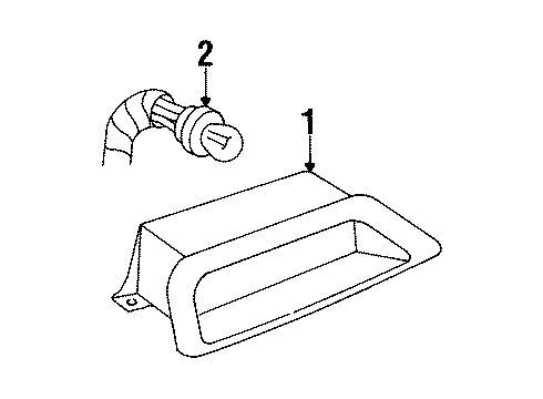 1996 Pontiac Bonneville High Mount Lamps Diagram