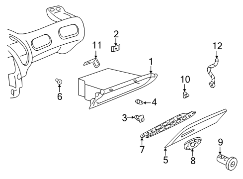 2004 Pontiac Bonneville Glove Box Diagram