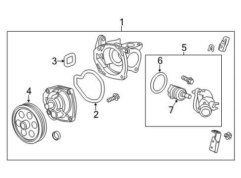 2014 Chevy Impala Cooling System, Radiator, Water Pump, Cooling Fan Diagram 2 - Thumbnail