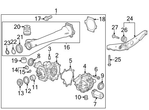 2024 Buick Encore GX Axle & Differential - Rear Diagram