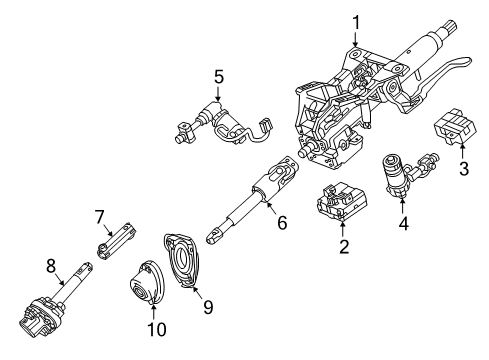 2017 Cadillac ATS Boot Assembly, Intermediate Steering Shaft Diagram for 23382993